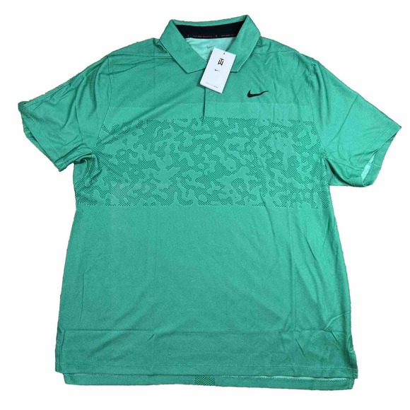 NEW Nike Dri-FIT ADV Tiger Woods Golf Polo Stadium Green Men’s XL DR5327-324 - Picture 1 of 7